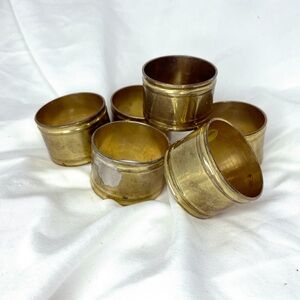 Vintage Gold Plated/Silver Napkin Rings
